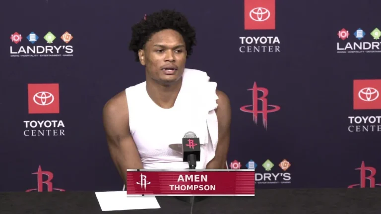 Amen Thompson with a Press Conference vs Clippers
