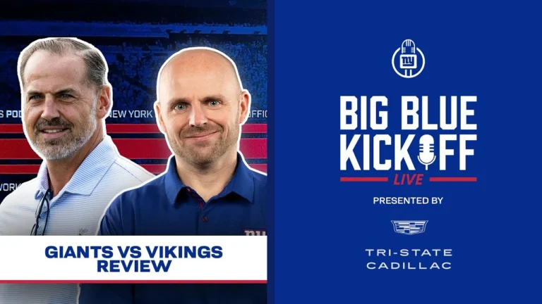 Giants vs. Vikings Review Big Blue Kickoff Live New York Giants