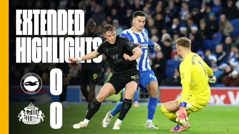 Extended Premier League Highlights Brighton 0 – 0 Sunderland AFC