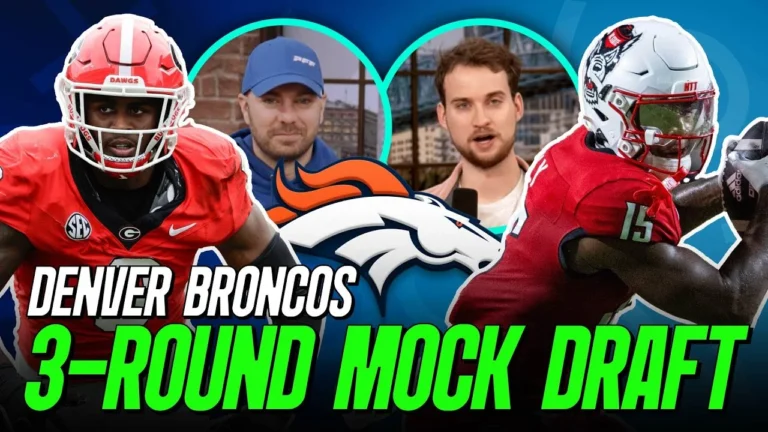 Denver Broncos 3 Round Mock Draft PFF