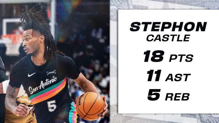 Stephon Castle Double-Double 18 Points, 11 Assists vs Wizards