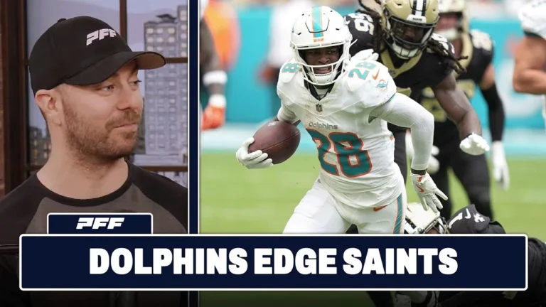 New Orleans Saints vs. Miami Dolphins Review PFF Grade Release Show