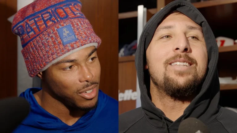 Marcus Jones & Austin Hooper Address the Media Patriots Press Conference