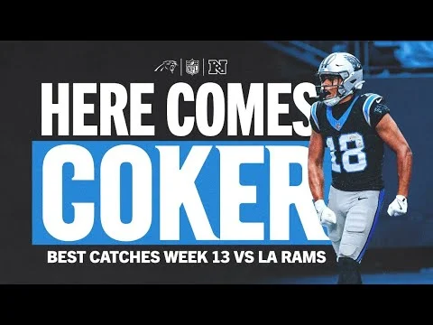 Jalen Coker’s Best Catches from 74-Yard Game vs. Rams Week 13