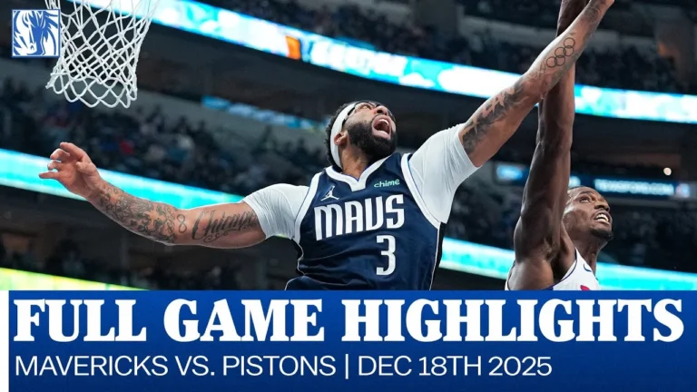 Mavericks Highlights vs. Detroit Pistons December 18, 2025