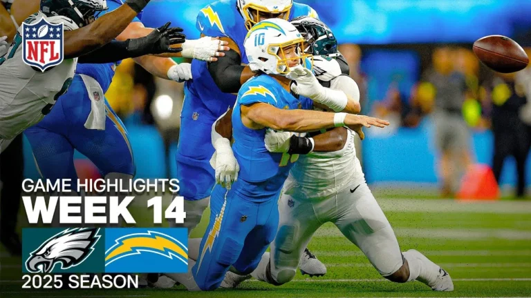 Philadelphia Eagles vs Los Angeles Chargers Game Highlights 2025 NFL Season Week 14