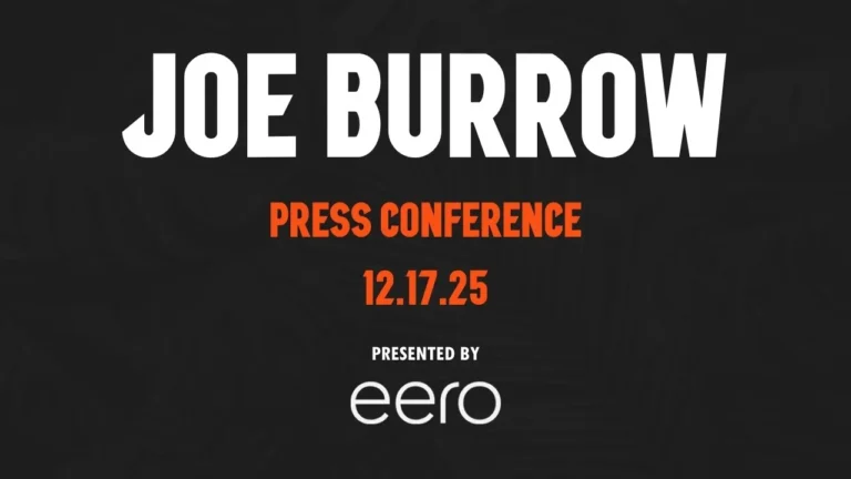 Joe Burrow Press Conference – December 17