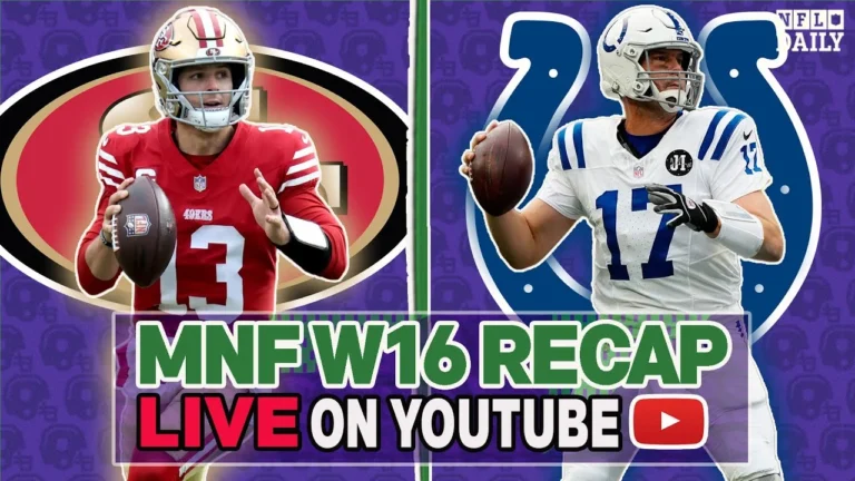 49ers at Colts Week 16 MNF Reaction & Recap Brock Purdy vs. Philip Rivers NFL Daily