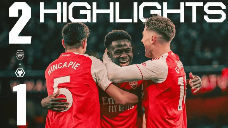 INJURY-TIME WINNER GIVES US ALL THREE POINTS HIGHLIGHTS Arsenal vs Wolves (2-1) PL