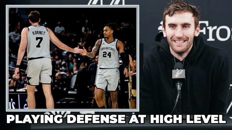 Luke Kornet on Spurs Playing Defense at High Level Recently