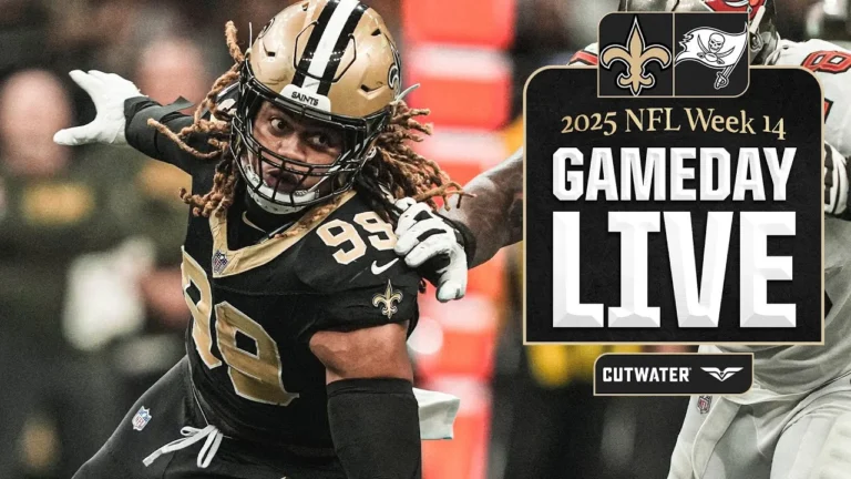 Buccaneers vs. Saints Gameday Live 2025 NFL Week 14