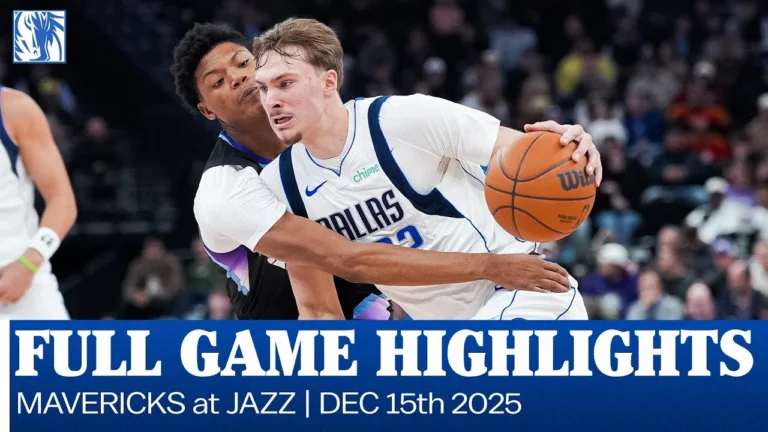 Mavericks Highlights at Utah Jazz December 15, 2025