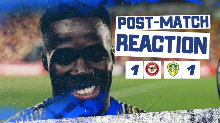 We showed our character Willy Gnonto Brentford 1-1 Leeds United