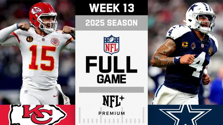 Epic Thanksgiving Game! Kansas City Chiefs vs. Dallas Cowboys FULL GAME NFL 2025 Season Week 13