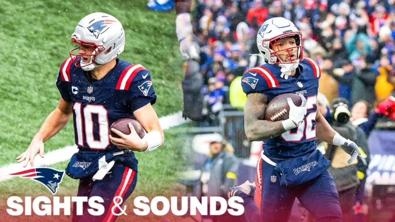 Sights & Sounds: Drake Maye and TreVeyon Henderson Both Rush for 2-TDs vs. Buffalo Patriots