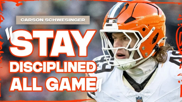 Carson Schwesinger Press Conference: Stay disciplined all game