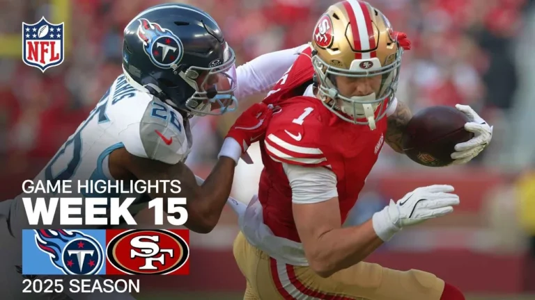 Tennessee Titans vs. San Francisco 49ers Game Highlights NFL 2025 Season Week 15