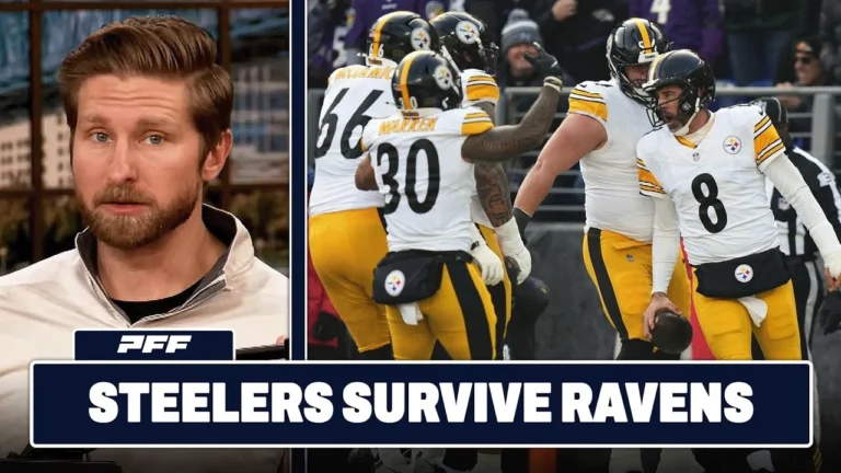 Pittsburgh Steelers vs. Baltimore Ravens Review PFF Grade Release Show