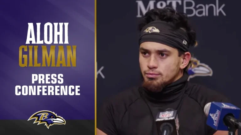 Alohi Gilman: ‘This Was a Good Step’ Baltimore Ravens