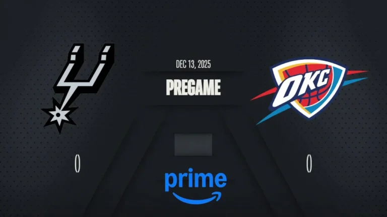 San Antonio Spurs vs. Oklahoma City Thunder Emirates NBA Cup Semifinals on Prime Live Scoreboard