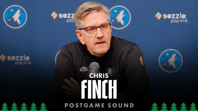 We Made Adjustments, But Shots Weren’t Falling Chris Finch Postgame Sound 12.04.25