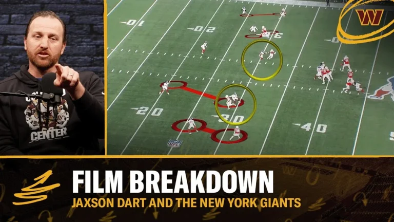 Jaxson Dart The Truth About the Giants Defensive Line Film Breakdown Washington Commanders