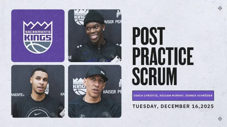 Coach Christie, Keegan Murray, Dennis Schröder Post Practice Media Availability 12.16.25