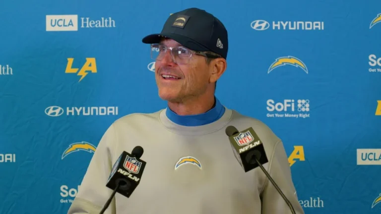 Jim Harbaugh Postgame Press Conference Vs Chiefs LA Chargers