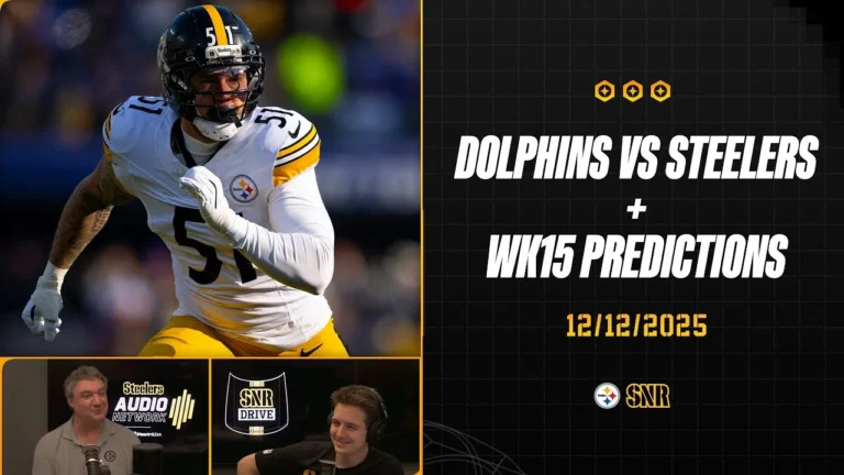 Dolphins vs Steelers Week 15 Predictions SNR Drive (Dec.12) Pittsburgh Steelers