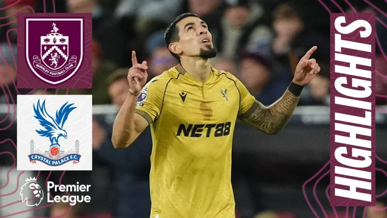 Muñoz Header Downs Clarets HIGHLIGHTS Burnley 0 – 1 Crystal Palace