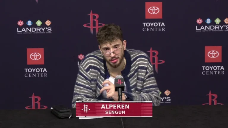 Alperen Sengun with a Press Conference vs Kings