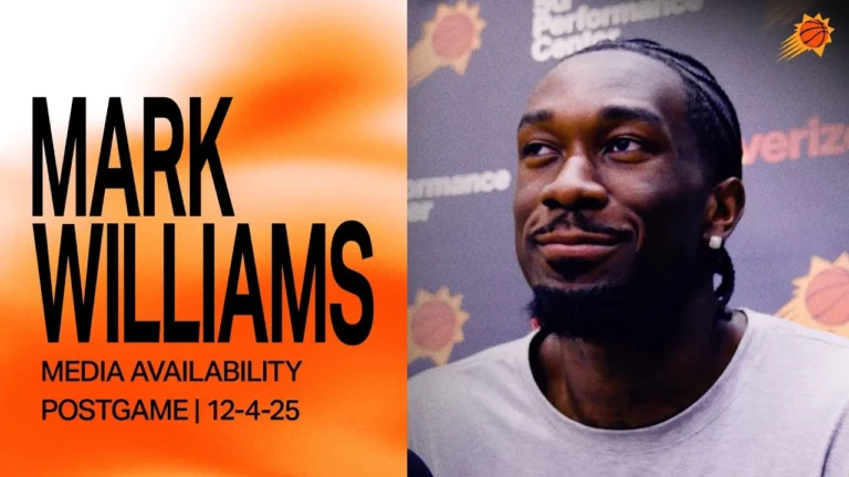 Mark Williams Practice Media Availability Phoenix Suns 12-4-25