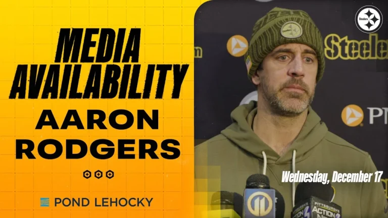 Aaron Rodgers Media Availability (Dec. 17) Pittsburgh Steelers
