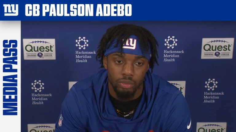 Paulson Adebo: &quotIt just comes down to executing&quot New York Giants
