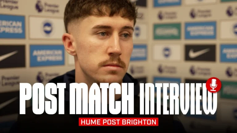 We pride ourselves on clean sheets Hume On Brighton Draw Post Match Interview