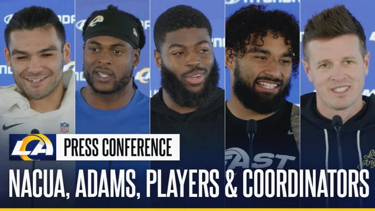 Puka Nacua, Rams Players & Coordinators On Cardinals Matchup Kyren Williams On Community Outreach