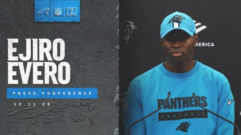 Ejiro Evero on development of Panthers’ defense Carolina Panthers
