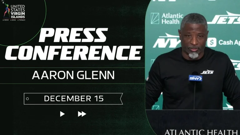 Aaron Glenn Press Conference (12 15) New York Jets