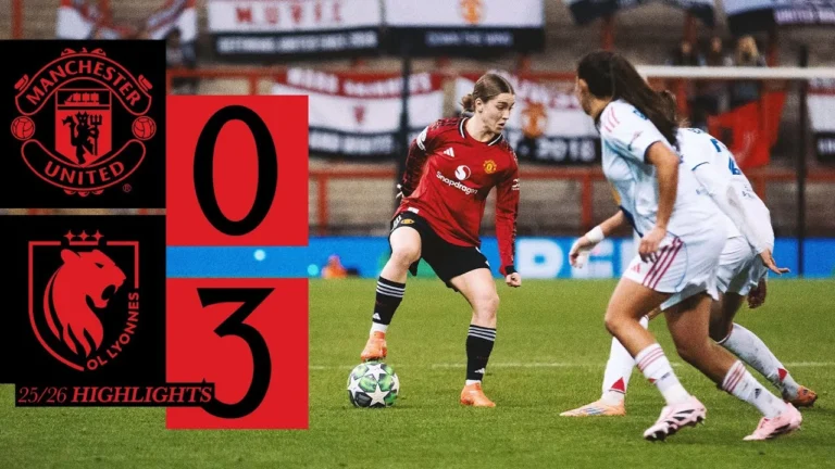 Defeat At Home Man Utd v OL Lyonnes