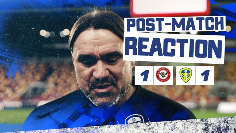A valuable point Daniel Farke reaction Brentford 1-1 Leeds United