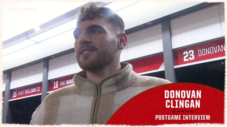 Donovan Clingan Postgame Media Availability vs Golden State Warriors December 14th, 2025