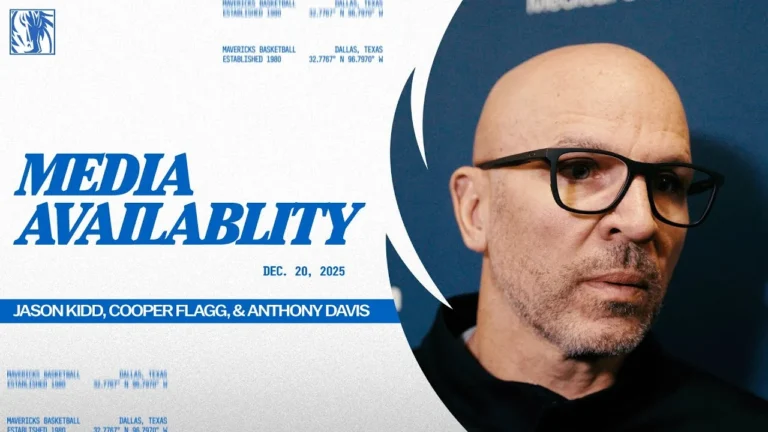 Jason Kidd, Cooper Flagg, & Anthony Davis Media Availability PHI 12 20 25