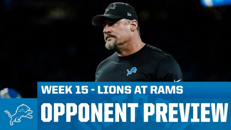 Dan Campbell previews Lions at Rams 2025 Week 15 Opponent Preview