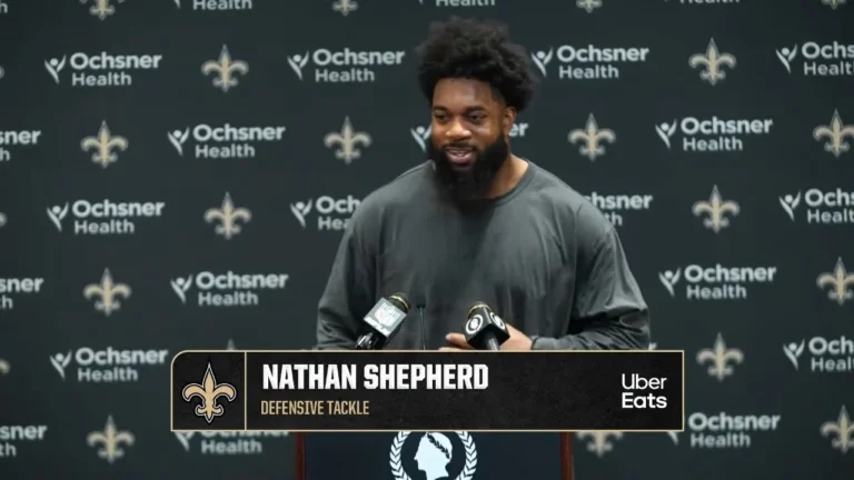 Nathan Shepherd interview Saints-Jets Postgame 2025 NFL Week 16
