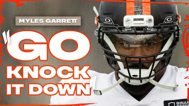 Myles Garrett Press Conference: Go knock it down