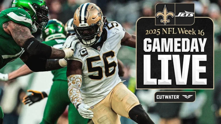 Saints vs. Jets Gameday Live 2025 NFL Week 16