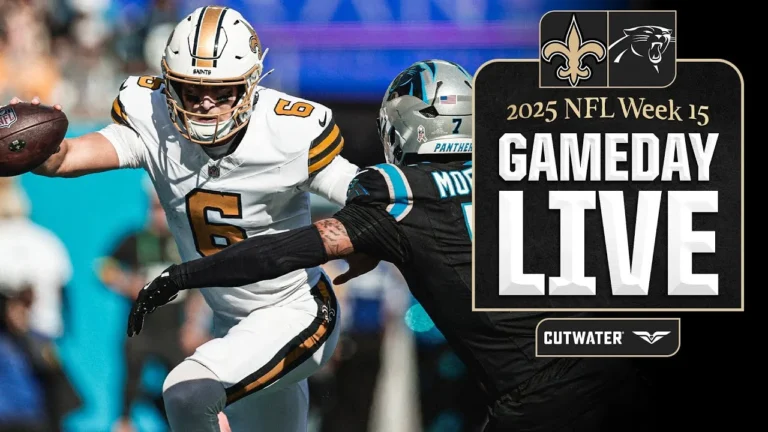 Saints vs. Panthers Gameday Live 2025 NFL Week 15