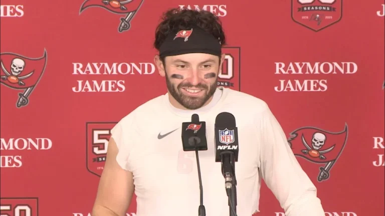 Baker Mayfield on Victory vs. Cardinals, Tristan Wirfs TD Press Conference Tampa Bay Buccaneers