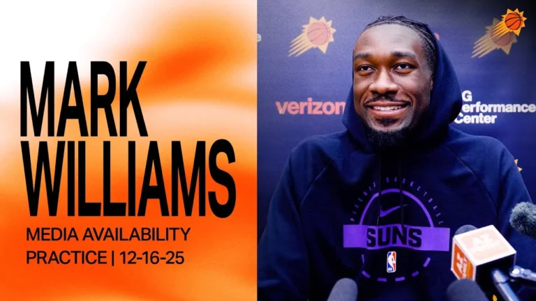 Mark Williams Practice Media Availability Phoenix Suns 12-16-26