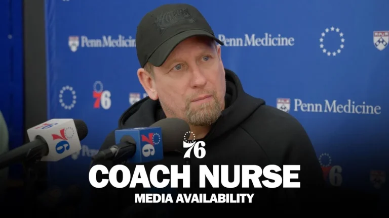 Philadelphia 76ers Practice Media Availability Coach Nurse 12.11.25